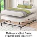 Amazon Basics Smart Box Spring Bed Base, 9-Inch Height Mattress Foundation, Tool-Free Easy Assembly, Full, Strong Support for All Mattress Types, 74"L x 53"W x 9"H, White