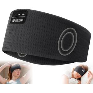 LOVE EYE Sleep Headphones Wireless Headband Headphones Bluetooth 5.4 for Side Sleeper Bluetooth Headband Earphones for Sports for tech Gadgets Gifts (Mesh Black)