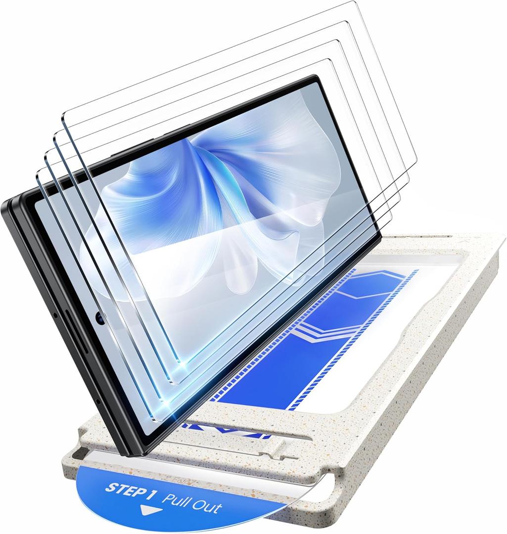 WSKEN 4 Pack Front Screen Protector for Samsung Galaxy Z Fold 7  [Auto Dust Remove] [Zero Bubble] [NO.1 Top 9H+ Tempered Glass] 8K HD 12X Shatterproof Case Friendly,Easy Installation