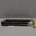 Brass Derby Handle Walking Cane Wooden Cane Stick - Made of Rosewood & Brass (Ornate Chrome)