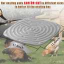 Skimzy Chicken Nesting Box Pads, 12 x 12 in Washable Reusable Nest Box Liners, 8-Pack, Breathable Drainage Design, Gray