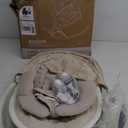 BabyBond Baby Swings for Infants, Bluetooth Infant Swing with Music Speaker, 3 Seat Positions, 5 Point Harness Belt, 5 Speeds and Remote Control - Portable Baby Swing for Indoor and Outdoor (Beige)