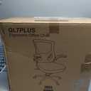 Ergonomic Office Chair for Long Hours & Lower Back Pain Relief – Memory Foam Seat Cushion, Adjustable Padded Lumbar Support, and Padded Flip-up Armrests, Ideal for Office or Study, Black