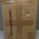 Vinyl Record Storage Holder, Metal & Wooden Record Crates with Divider, Holds up to 50-100 Records, Vinyl Storage Album Storage Rack for Books,Files (17.32"X14.56"X10.43", Brown-Iron Mesh)