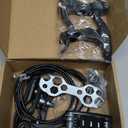 DISIWENE Complete V-Type Bike Brake Set, Front and Rear Bike MTB Brake Inner and Outer Cables and Lever Kit Includes Calipers Levers Cables