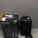 Karaoke Machine, Portable Bluetooth Speaker with 2 Wireless Karaoke Microphones, Karaoke Machine for Adults Kids with PA System,Stage Monitors Support TWS/TF/USB/AUX for Home Party Stage (Black)