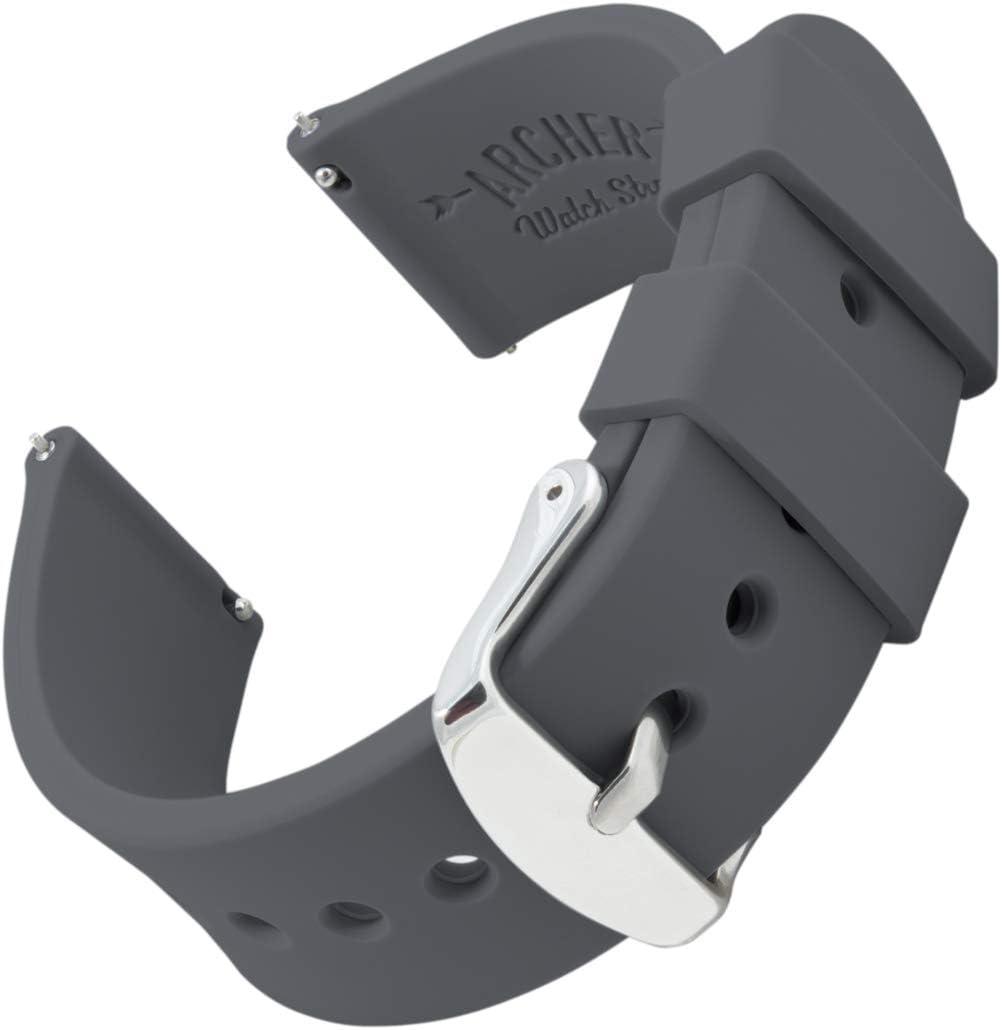 Archer Watch Straps - Soft Silicone Quick Release Watch Bands
