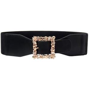 Pack of 2 Gecaja Rhinestone Elastic Waist Belt