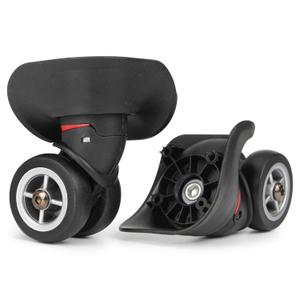 Luggage Suitcase Wheels Replacement Kits, Spinner Plastic 360 Degree Rotation Wheel Repair for Travel, Mute Double Row Casters Pack of 2