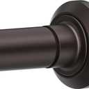 ENJOYBASICS Shower Curtain Rod 30 to 76 Inches, 1 Inch Stainless Steel Adjustable Spring Tension Rods No Drill for Bathroom, Closet, Window, Room Divider, Never Rust, Non Slip, Bronze