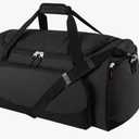 Gym Bag for Men - 55L Black Durable Large Duffle Bag for Travel, Workout, Fitness & Sport