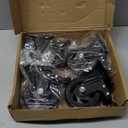 4 Inch Caster Wheels, Heavy Duty Casters Set of 4, Swivel Casters with Brake 2200 Lbs, Locking Industrial Top Plate Casters Wheels for Furniture and Workbench Cart(Two Hardware Kits Include)