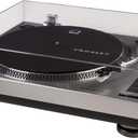 Crosley C100A-SI Belt-Drive Turntable Record Player with Adjustable Counterweight, Silver