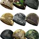 9 Pcs Cooling Skull Cap Camo Liner Sweat Wicking Lightweight Cycling Cap Running Head hat for Men Women