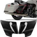 Carbon Fiber Pattern Side Cover Panel for 2009-2026 Harley Touring Road King Road Glide Electra Glide/Street Glide, Left & Right, Ultra Classic Replace of 66048-09 & 66250-09