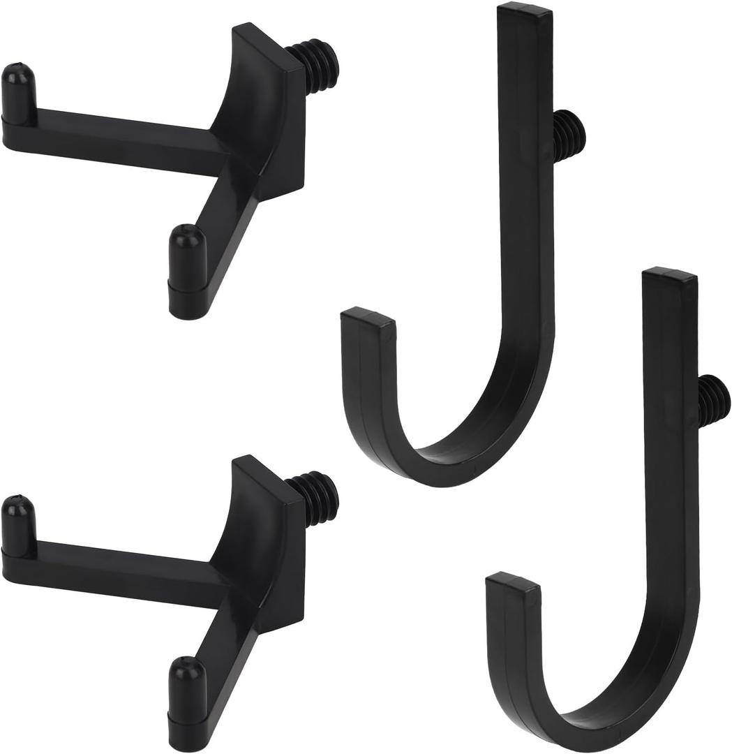 4pcs Storage Shed Hooks for Suncast/Craftsman, J/A-Shaped Tool Hook Storage Shed Hangers for Garages Walls Shelves Organization Accessories