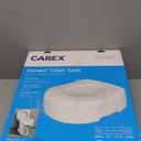 Carex Toilet Seat Riser, 5.5 Inch, Toilet Seat Risers for Seniors, Raised Toilet Seat, Supports 300lbs, Slip-Resistant, Toilet Riser, Elevated Toilet Seats