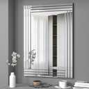 GOAND Decorative Wall Mirror Gorgeous Silver Mirror for bedrooms, bathrooms, entryways hallways, Living Room and Dining Room Walls 40x28