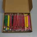 Yeaqee 100 Pieces Ballpoint Pen with Stylus Tip Click, 2 in 1 Black Ink, 1.0 mm Medium Point Stylus Metal Pen for Touch Screen Tablet (Bright Colors)