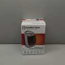 Comfort Zone Oscillating Indoor Space Heater, Portable, Ceramic, Electric, Energy-Efficient, Adjustable Thermostat, Tip-Over Switch, Overheat Protection, Ideal for Home, Bedroom, Office, 1500W, CZ449E (Gray)