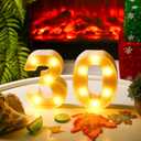 30th Birthday Decorations 30 LED Light up Numbers Letters Table Decorations Sign for Women Anniversary Wedding Birthday Party Christmas Home Decor