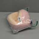 Travel Pillow, 100% Pure Memory Foam Travel Neck Pillow Airplane Neck Support Ergonomic Design for Traveling Suitable for Airplanes,Offices and Cars-Cooling Silk Light Pink