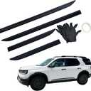 Exterior Body Side Door Molding Guard Cover Trims 4pcs (Black) Fits for Honda Passport 2026 Door Molding Decorative Stripe Cover Trim
