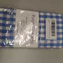 Maymiss Checkered Tablecloth Rectangle, 2 Pack Gingham Table Cloths Waterproof Wrinkle Free Buffalo Plaid Table Covers Washable for Dining, Parties & Outdoor Picnic(Light Blue and White, 52"Ã—70")