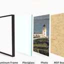 24x32 Aluminum Frame,2 Pack Plexiglass Thin Edge Picture FrameBlack Poster Frame Wall Mounted Hang, Vertically and Horizontally