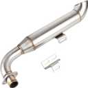 Motorcycle Stainless Steel Exhaust Muffler For Stock or Big Bore Applications,For ATC70,Z50, mini Bikes, And Mini Trail 50