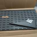 Akro-Mils 30136 Heavy Duty Wall Mount Garage Storage Steel Louvered Panel | Wall Storage Bin Hanging Organizer System for AkroBins, 36-Inch W x 19-Inch H, 4 Pack, Grey