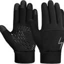 Kids Winter Gloves Back Water Repellent Touchscreen Warm Fleece Anti-Slip for Boys Girls Teen 3-15 Years