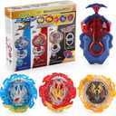 Battling Tops Burst Ultimate Fusion DX B-203 Gyro Toys Set for Kids with B184 L/R Two-Way Launcher (B-203)