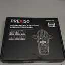 PREXISO 2-in-1 Stud Finder with Laser Level, Rechargeable Multi Surface Cross Line Laser & Wall Stud Scanners Tool for Hanging Frames & Picture, Wood Ac Wire Metal Studs Joist Pipe Detection