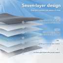 Topcee Weighted Blanket for Adults (12 lbs, 60" x 80") Queen Size Soft Cooling Heavy Blanket Sleeping, Apply to 110-130 lbs Body, Thick Breathable Blanket with Glass Bead, Easy Care (00-dark Grey)