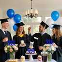 Graduation Cups, 16 oz Disposable Plastic Cup Class of 2025 Party Cups for Congrats Grad Graduation Party Supplies Tableware Decorations, 60 Pack (Blue)