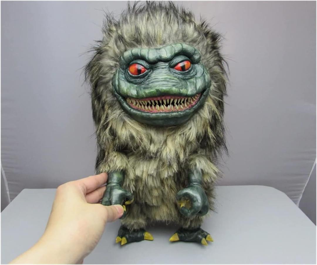 Critters Prop Doll, Space Crite Plush Doll from Movie Critters Collection, Creepy Doll Fugglers Funny Ugly Monsters Gifts for Children (Green)
