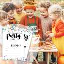 It's Party Time - Birthday Invitation Cards with Envelopes (4x6 Inches, Pack of 20) - Invitations for Birthday Party & Celebrations.(082)