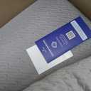 VALUXE 3 Inch Gel Memory Foam Mattress Topper Twin Size High Density Cooling Pad Pressure Relief Bed Topper Grey (with Removable & Washable Bamboo Cover)