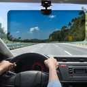 zxbaers Sun Visor Extender for Car Sun Blocker Polarized Anti-Glare Car Visor Extension for Night Driving, Angle Adjustable, Cover LED Light, Safe Driving