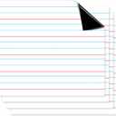 Patelai 4 Pcs Jumbo Magnetic Notebook Paper Large Magnetic Handwriting Lined 22 x 17 Inch Dry Erase Sentence Strips for Whiteboard Accessories Dry Erase Notebook Poster for Teacher