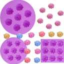 Cream Silicone Fondant Molds 3 Pieces, Cookie Chocolate Molds for Candy Cake Decortaion Cupcake Toppers Creative Desserts Clay