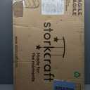 Storkcraft Morningside Changing Table (Hazelnut)  GREENGUARD Gold Certified Baby Changing Table, Includes Waterproof Diaper Changing Pad, Easy 30-Minute Assembly, 2 Open Shelves for Storage
