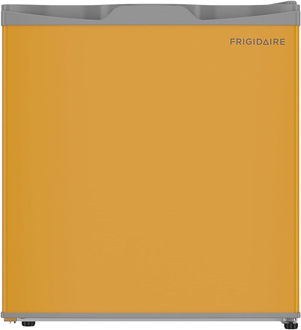 Frigidaire EFR115 Mini Refrigerator - Energy Saving - CFC Free - Slide Out Shelves - Ideal for for Dorm, Office, RV, Garage, Apartment - 1.6 Cubic Feet, Orange