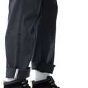 Mens Everyday Straight Leg Pant with 6 Pockets Standard (Black)