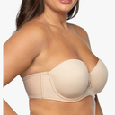 Vanity Fair Women's Beauty Back Smoothing Strapless Bra, 4-Way Stretch Fabric, Lightly Lined Cups Up to H, Size 40C, Rose Beige