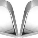 X AUTOHAUX 1 Pair Exterior Triple Chrome Plated Half Mirror Cover Cap Overlay for Chevrolet Impala 2014-2020