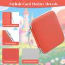 WOT I Card Holder for Yoto Cards, 80 Pockets Card Case with Zipper for Player & Mini Audiobook Cards, Portable Card Binder with Mesh Bag for Travel, Orange