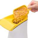 Presto 04820 Poplite Hot Air Popcorn Popper - Built-In Measuring Cup + Melts Butter, Easy to Clean, Built-In Cord Wrap, 18 Cups, Yellow