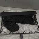 Yaocom 1 Set Black Wall Mount Hay Feeder for Horses Goats Heavy Duty Hay Rack with Net Slow Feeder Wall Mounted for Stall Barn, Easy to Install and Save Hays (Square)